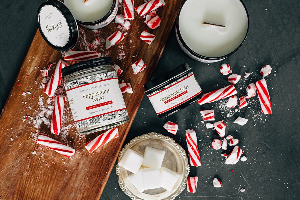 Peppermint Twist Essential Oil Candle